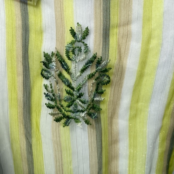 BITTER APPLE BRAT LIME GREEN SHEER TUNIC TOP GREEN BLOUSE Size … - Picture 10 of 13